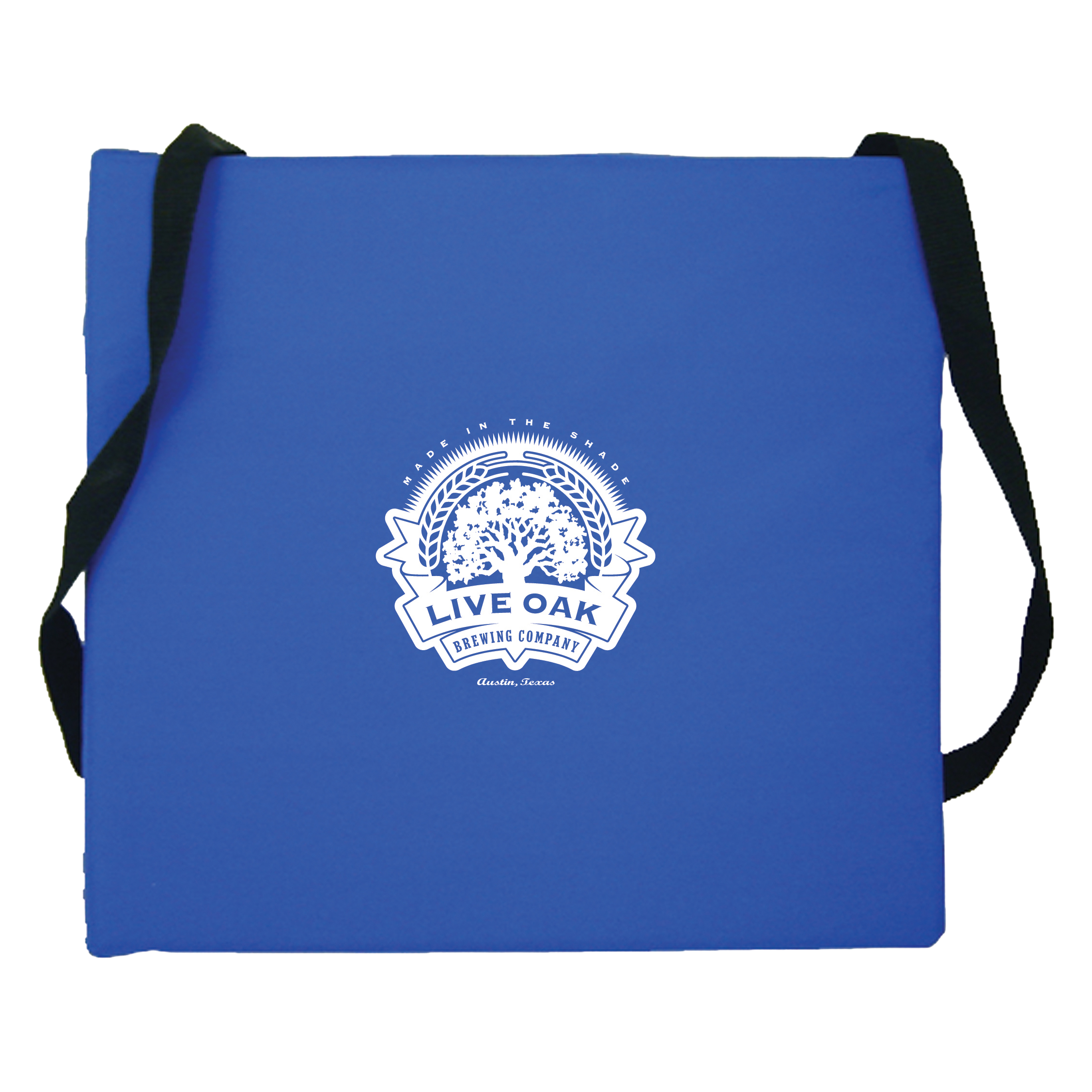 Blue Coleman Throwable Utility Boat Cushion with screen imprint