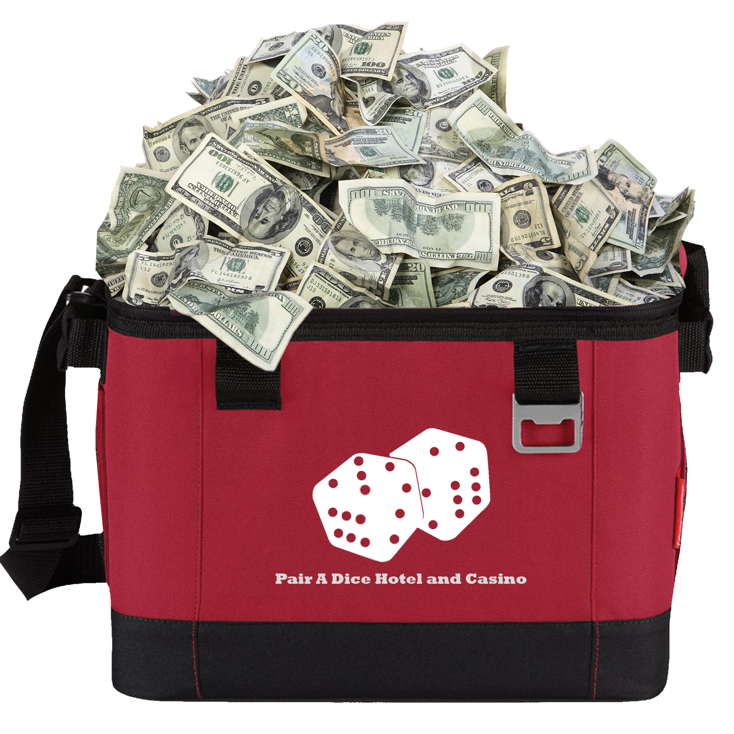 JC Klondike Red Pair a Dice