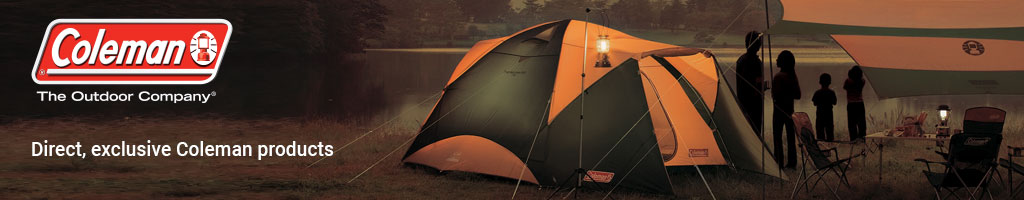 Family Camping with Tent, chairs, table, and lantern