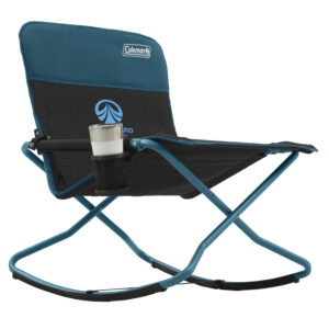 Coleman Cross Rocker Outdoor Rocking Chair in ocean/black