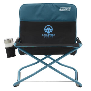 Coleman Cross Rocker Outdoor Rocking Chair in ocean/black with screen