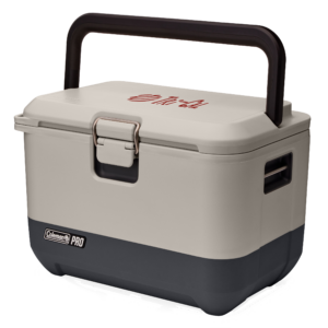 Coleman Pro 17 Qt Hard Cooler with screen imprint on lid