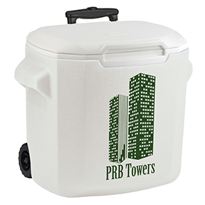 White 28 Qt Performance Wheeled Cooler - screen