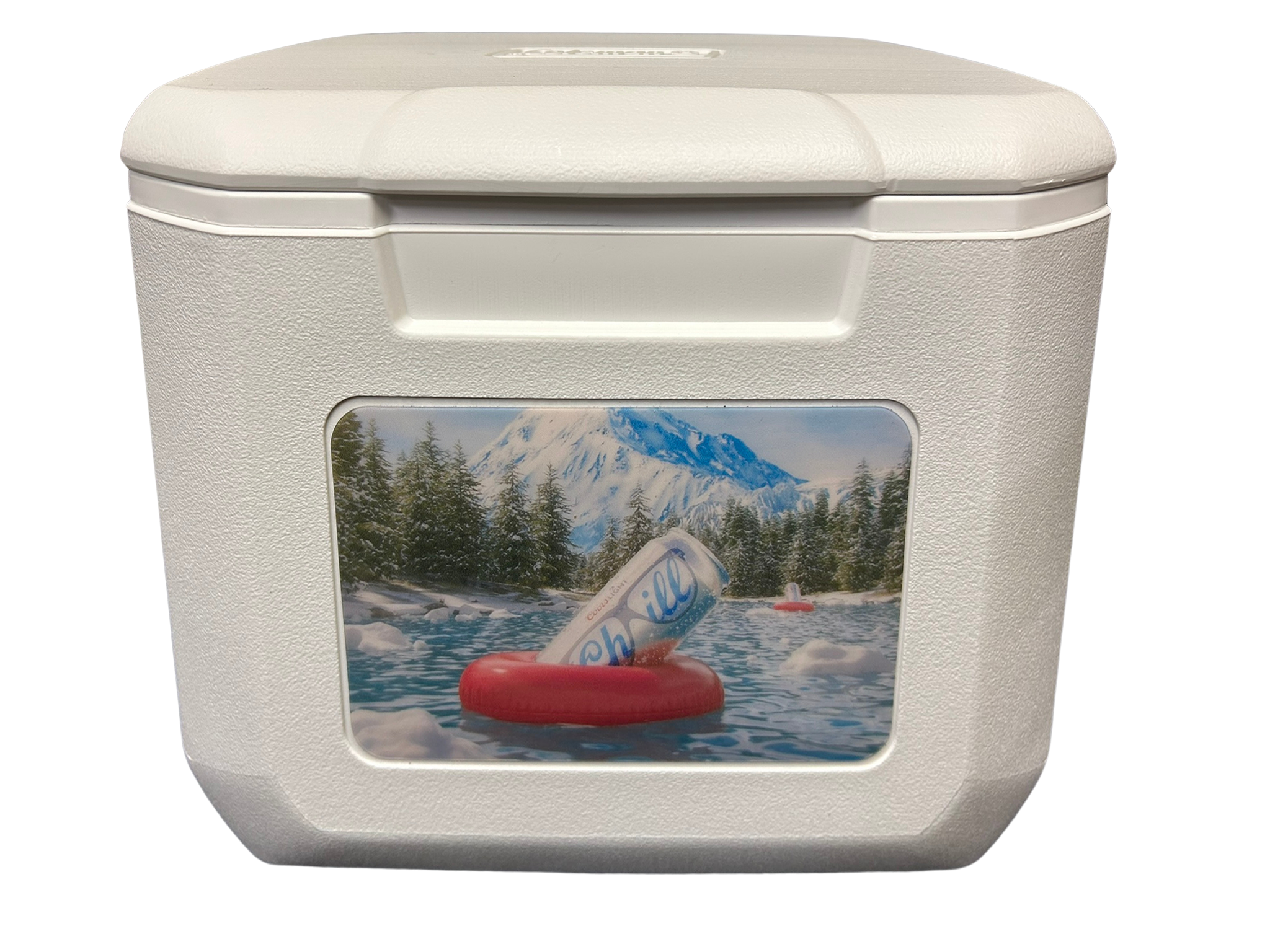 Cooler with 20 gauge decal on front