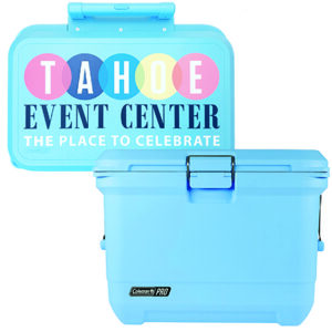 Coleman® Pro 55 Quart Wheeled Cooler with direct imprint