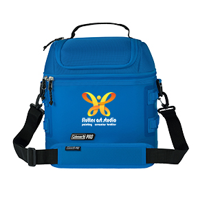 Coleman Pro 16-Can Soft Cooler in Neptune with ful color permasticker on front