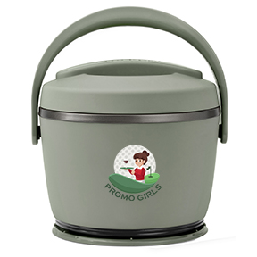CrockPot 20-oz Lunch Crock Food Warmer in moonshine green with full color direct imprint