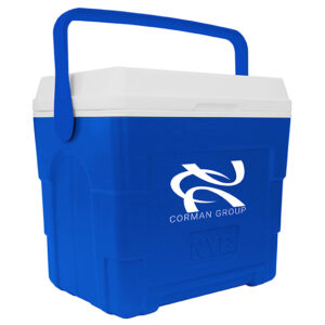 NYC 21 Quart Hawaii Cooler in blue with1 color screen on front