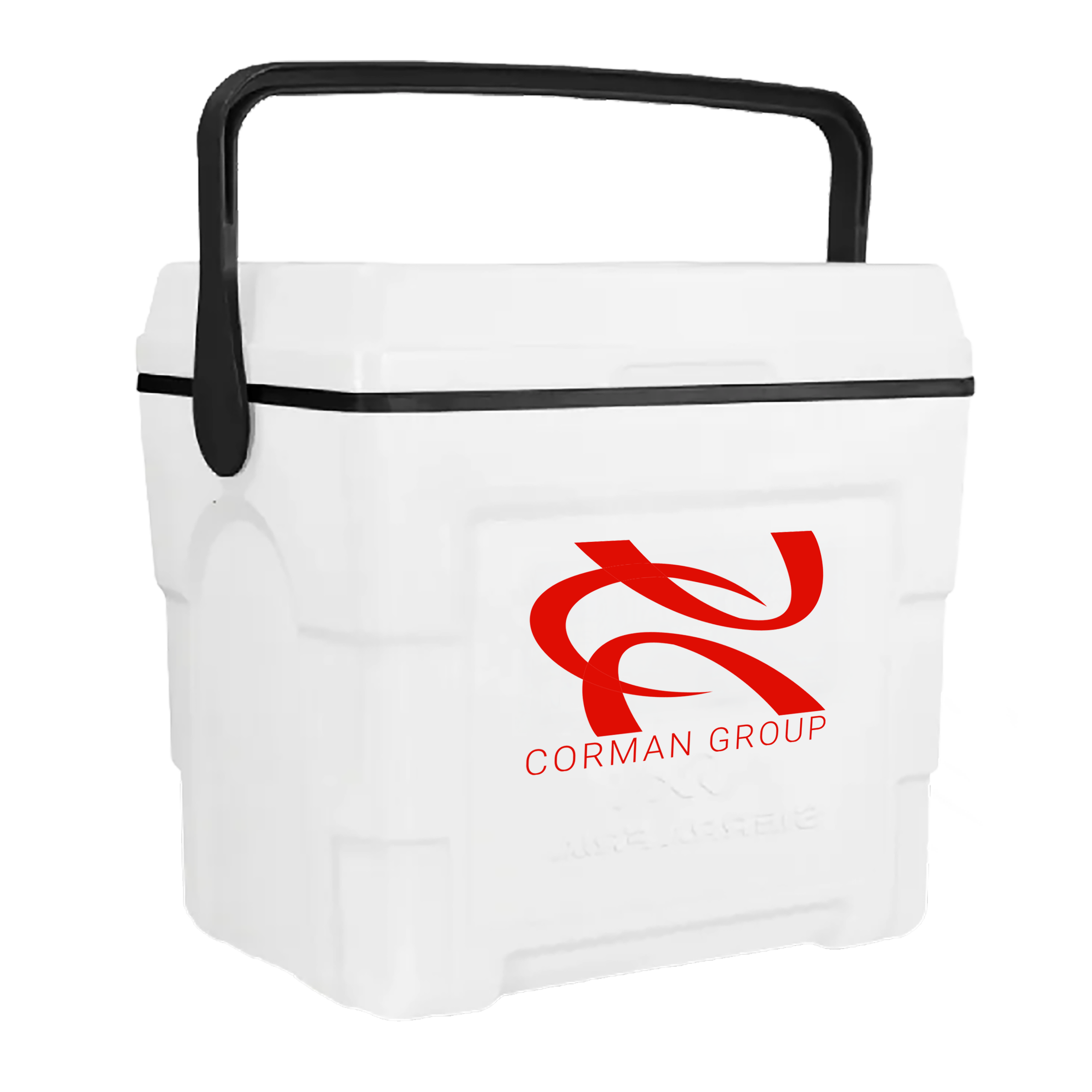 NYC 21 Quart Hawaii Cooler in white with 1 color screen on front