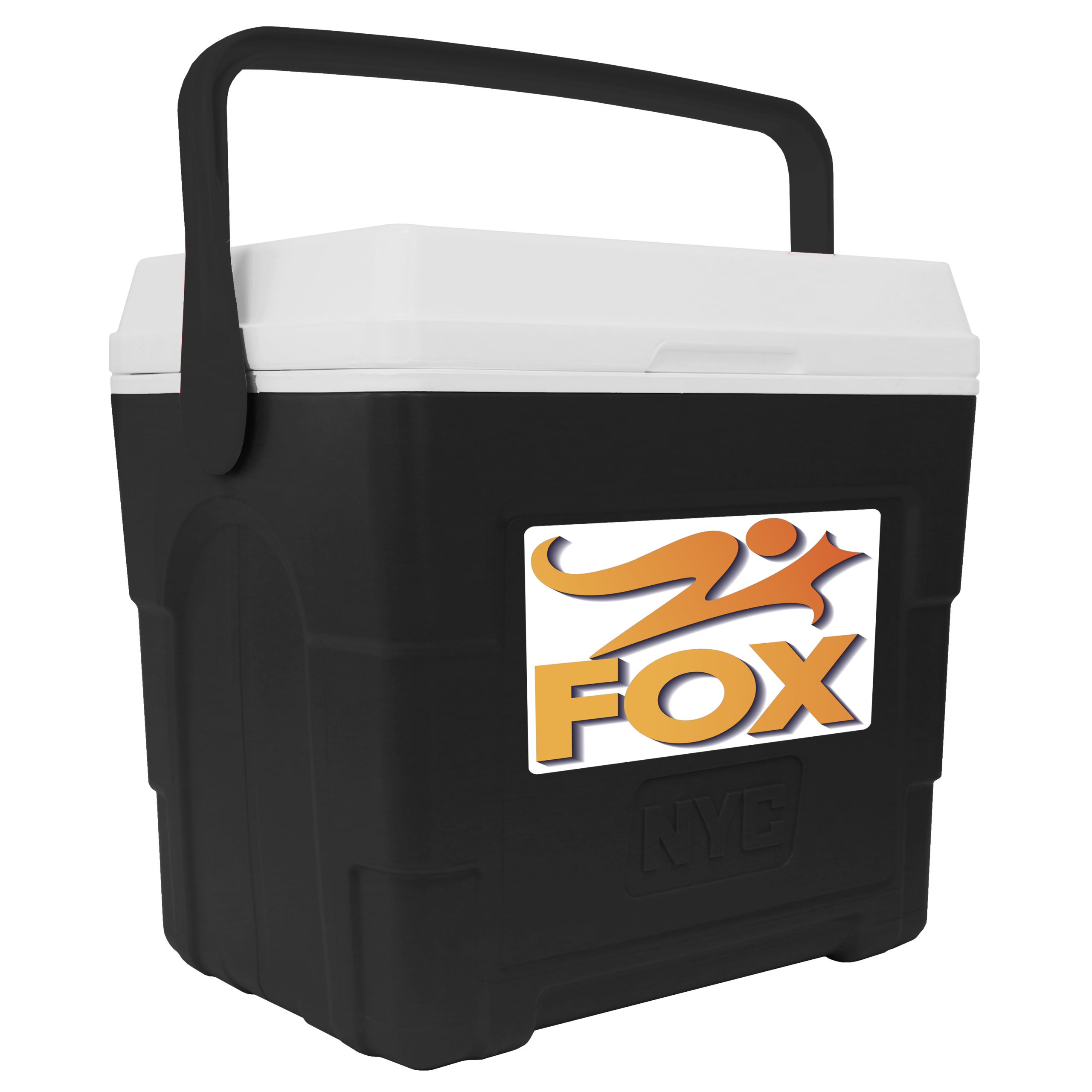NYC 21 Quart Hawaii Cooler in black with full color decal on front