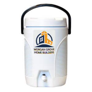 NYC 3 Gallon Atlas Beverage Cooler in white with full color decal