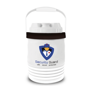 NYC 1 Gallon Prime Beverage Jug in white with full color applied imprint