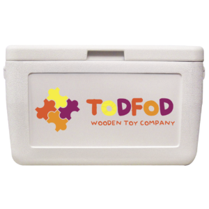 48 Quart Coleman Performance Chest Cooler in white with direct imprint