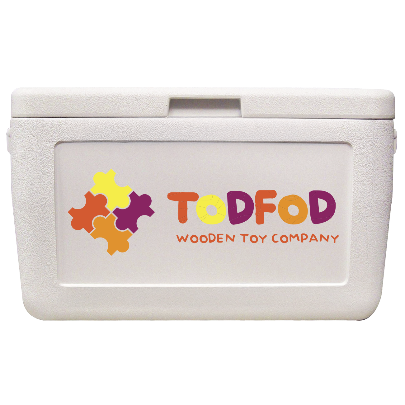 48 Quart Coleman Performance Chest Cooler in white with direct imprint