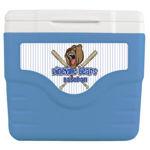 Extreme Blue 9 Qt Cooler with decal on front